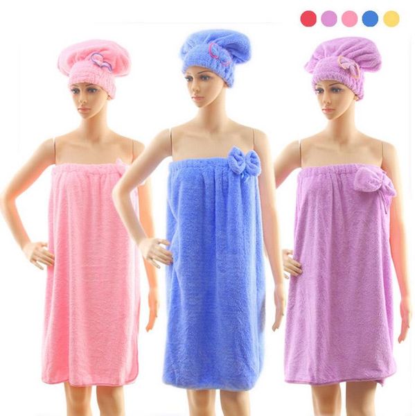 towel (1 set/lot ) microfiber 1pc bowknot bath skit+1pc hair quick dry bathroom towels for adults
towel (1 set/lot ) microfiber 1pc bowknot bath skit+1pc hair quick dry bathroom towels for adults