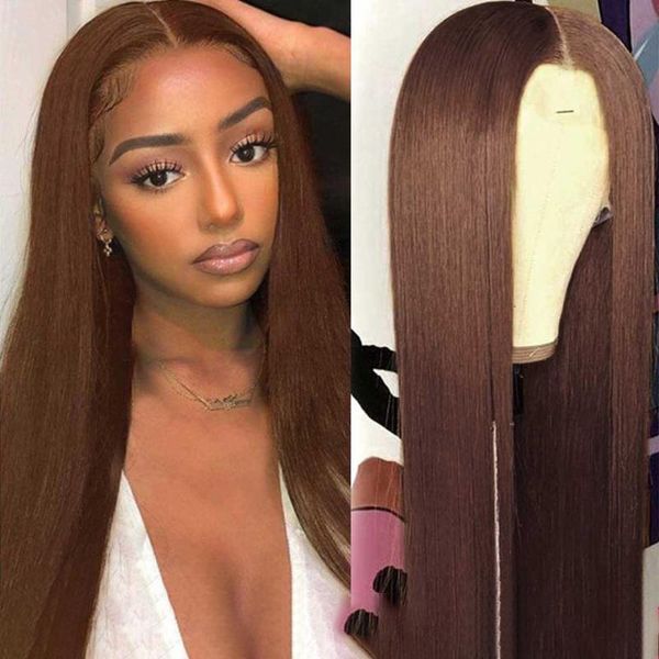 synthetic wigs 180% density preplucked chestnut brown transparent lace front wig with baby hair for women silky straight 26 inch long gluele, Black
synthetic wigs 180% density preplucked chestnut brown transparent lace front wig with baby hair for women silky straight 26 inch long gluele, Black