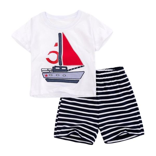 clothing sets little maven summer children white sailboat applique o-neck cotton knitted boys 2-7yrs striped casual short tshirt
clothing sets little maven summer children white sailboat applique o-neck cotton knitted boys 2-7yrs striped casual short tshirt