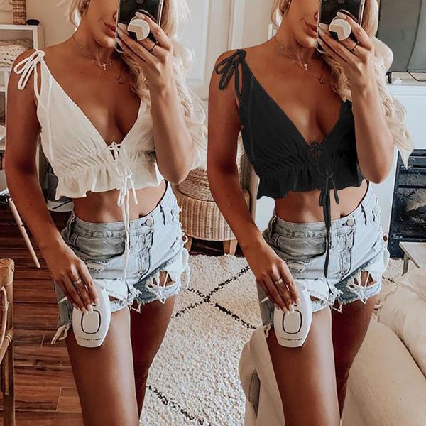 women's t-shirt shirt deep v lotus leaf strap short tube female fashion 2021 summer solid color, White
women's t-shirt shirt deep v lotus leaf strap short tube female fashion 2021 summer solid color, White
