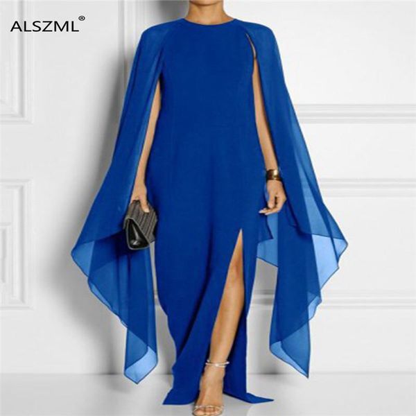 casual dresses european women pure color long dress round collar split party fashion style elegant and generous, Black;gray
casual dresses european women pure color long dress round collar split party fashion style elegant and generous, Black;gray
