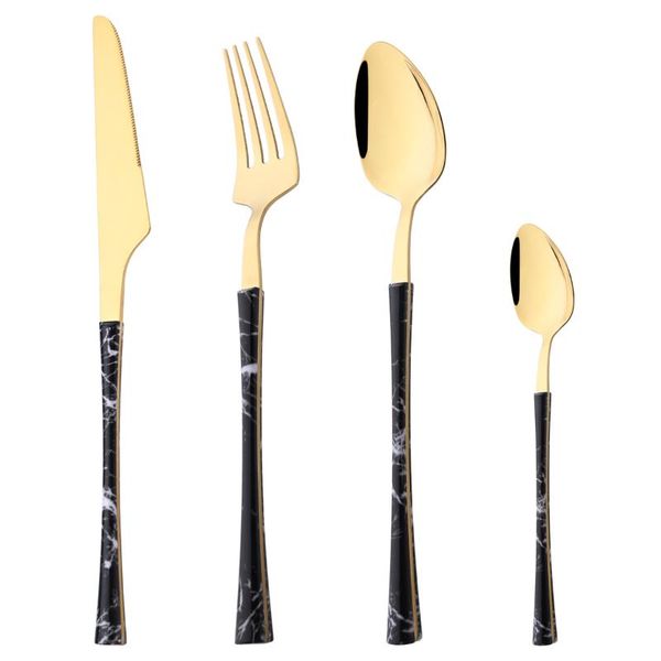 flatware sets 4pcs/set black gold dinnerware stainless steel knife fork spoons tableware imitation wood handle cutlery set kitchen silverwar
flatware sets 4pcs/set black gold dinnerware stainless steel knife fork spoons tableware imitation wood handle cutlery set kitchen silverwar
