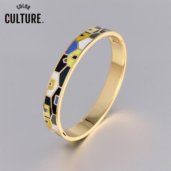 bangle fashion stainless steel house pattern bangles bracelet for women gold-color couples ethnic colorful enamel, Black
bangle fashion stainless steel house pattern bangles bracelet for women gold-color couples ethnic colorful enamel, Black