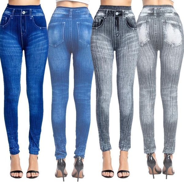 women's leggings 2021 women push up seamless high waist warm jeans autumn elastic faux denim jeggings pants leggins mujer 3xl, Black
women's leggings 2021 women push up seamless high waist warm jeans autumn elastic faux denim jeggings pants leggins mujer 3xl, Black