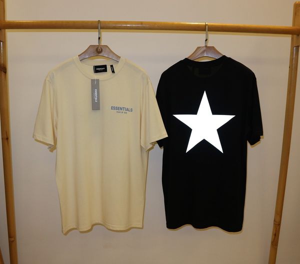 t shirtfog & fear of god essentials 3m reflective star short sleeve lovers t-shirt, White;black
t shirtfog & fear of god essentials 3m reflective star short sleeve lovers t-shirt, White;black