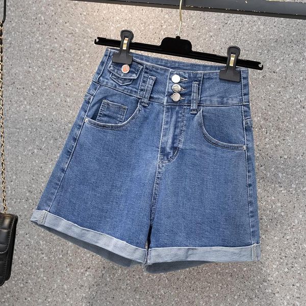 women's shorts 2021 denim classic vintage high waist blue mini wide leg female caual summer ladies jeans women, White;black
women's shorts 2021 denim classic vintage high waist blue mini wide leg female caual summer ladies jeans women, White;black