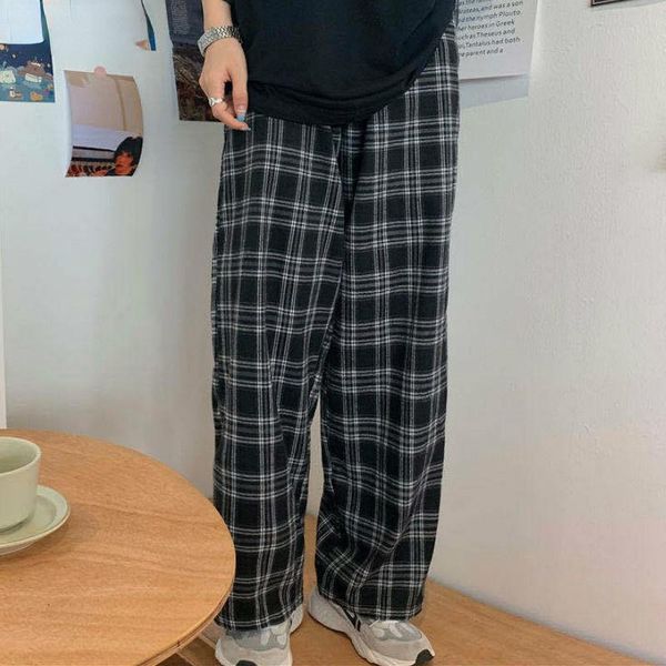women's pants & capris women fashion plus size 3xl black plaid retro harajuku students streetwear full length wide leg trousers womens, Black;white
women's pants & capris women fashion plus size 3xl black plaid retro harajuku students streetwear full length wide leg trousers womens, Black;white
