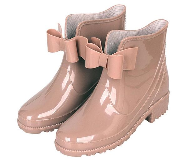 boots fashion rain shoes woman ankle rainboots rubber non-slip water female butterfly-knot galoshes overboot, Black
boots fashion rain shoes woman ankle rainboots rubber non-slip water female butterfly-knot galoshes overboot, Black