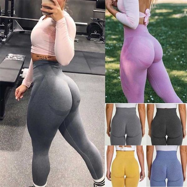 women leggings sport fitness high waist seamless legging gym pants femme push up elastic workout 211215, Black
women leggings sport fitness high waist seamless legging gym pants femme push up elastic workout 211215, Black