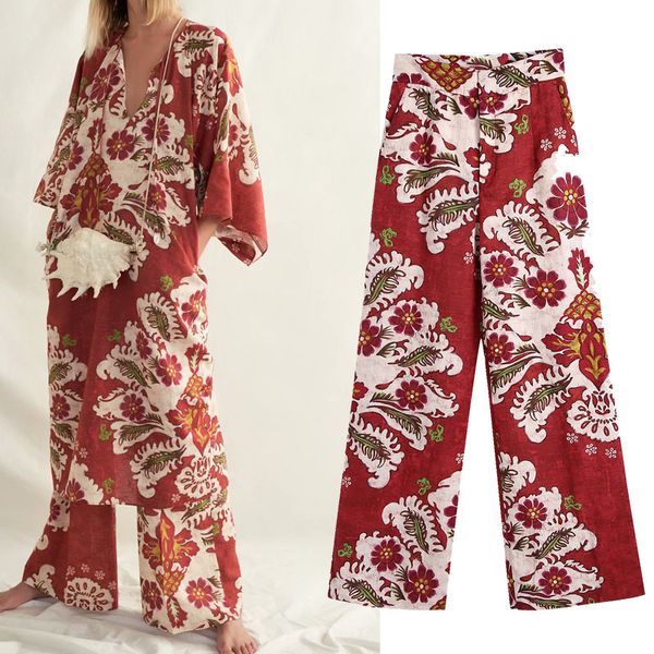 printed loose high-waisted linen female trousers summer harajuku chic women's pants 210507, Black;white
printed loose high-waisted linen female trousers summer harajuku chic women's pants 210507, Black;white