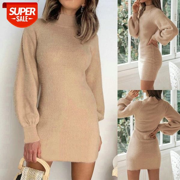 women fashion solid color bodycon dress long sleeve round collar slim stretch wild mini for ladies leisure homewear #an5b, White;black
women fashion solid color bodycon dress long sleeve round collar slim stretch wild mini for ladies leisure homewear #an5b, White;black