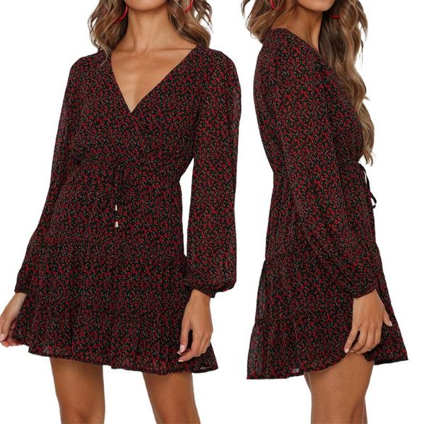 casual dresses 2021 autumn dress woman girls long sleeve v-neck floral mini holiday loose clothes, Black;gray
casual dresses 2021 autumn dress woman girls long sleeve v-neck floral mini holiday loose clothes, Black;gray