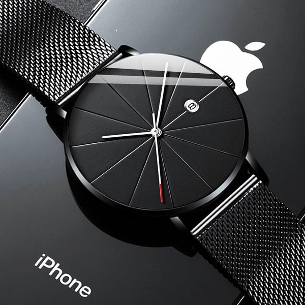 wristwatches reloj hombre fashion mens watches minimalist men ultra-thin quartz watch luxury stainless steel mesh belt montre homme, Slivery;brown
wristwatches reloj hombre fashion mens watches minimalist men ultra-thin quartz watch luxury stainless steel mesh belt montre homme, Slivery;brown