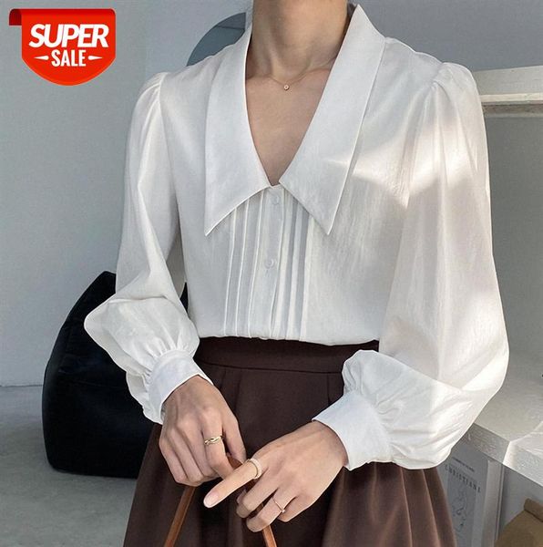 zhi chuxi french korean lapel shirt women temperament fold design sense solid color long-sleeved 756 #wb9l, Black;gray
zhi chuxi french korean lapel shirt women temperament fold design sense solid color long-sleeved 756 #wb9l, Black;gray