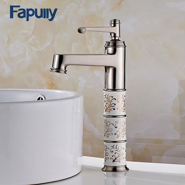 bathroom sink faucets fapully gold basin faucet single handle diamond and porcelain mixer tap 154-22n
bathroom sink faucets fapully gold basin faucet single handle diamond and porcelain mixer tap 154-22n