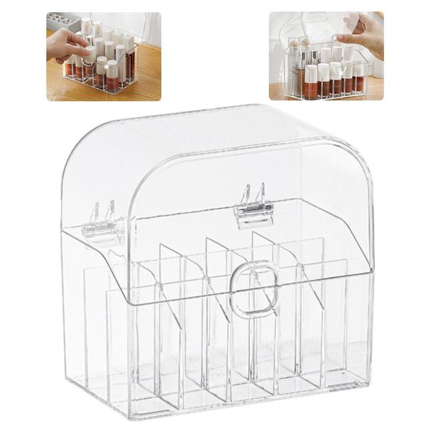storage boxes & bins transparent lipstick organizer 15 grids cosmetic display holder case with dust-proof lid for desk bedroom bathroom
storage boxes & bins transparent lipstick organizer 15 grids cosmetic display holder case with dust-proof lid for desk bedroom bathroom