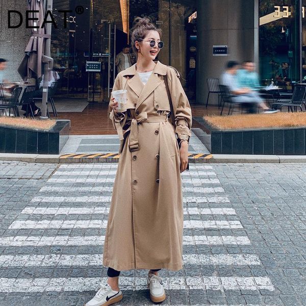 women's trench coats deat woman coat khaki with sashes lapel collar long sleeve high street style loose windbreak 2021 autumn tide 15xm, Tan;black
women's trench coats deat woman coat khaki with sashes lapel collar long sleeve high street style loose windbreak 2021 autumn tide 15xm, Tan;black