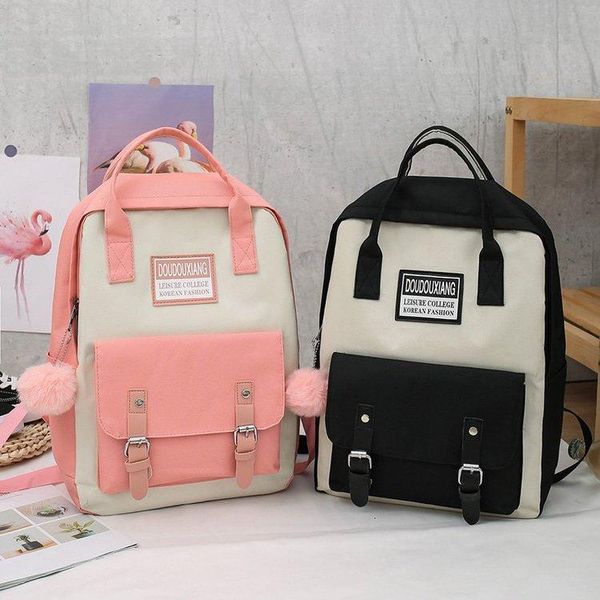 piece set women nylon backpack candy color waterproof school bags teenagers girls patchwork female rucksack mochila
piece set women nylon backpack candy color waterproof school bags teenagers girls patchwork female rucksack mochila