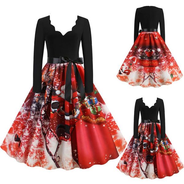 casual dresses 2021 designer customization christmas women dress vintage long sleeve elegant 1950s housewife evening party prom robe, Black;gray
casual dresses 2021 designer customization christmas women dress vintage long sleeve elegant 1950s housewife evening party prom robe, Black;gray