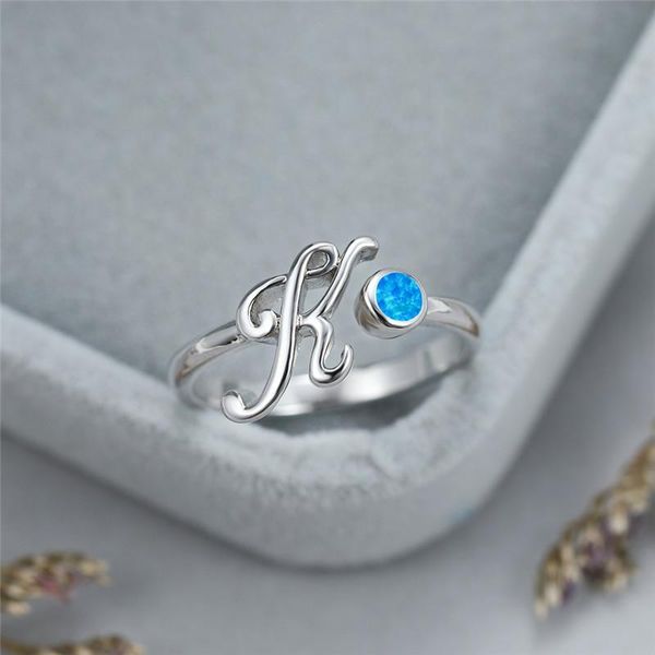 wedding rings simple fashion letter k open ring blue white opal round small stone charm rose gold silver color engagement for women, Slivery;golden
wedding rings simple fashion letter k open ring blue white opal round small stone charm rose gold silver color engagement for women, Slivery;golden