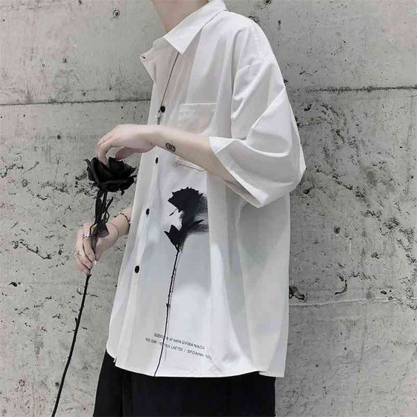 summer men's loose hawaiian printing shirt short sleeve shirt camisa masculina french cuff mens fashion shirts -5xl 210410, White;black
summer men's loose hawaiian printing shirt short sleeve shirt camisa masculina french cuff mens fashion shirts -5xl 210410, White;black