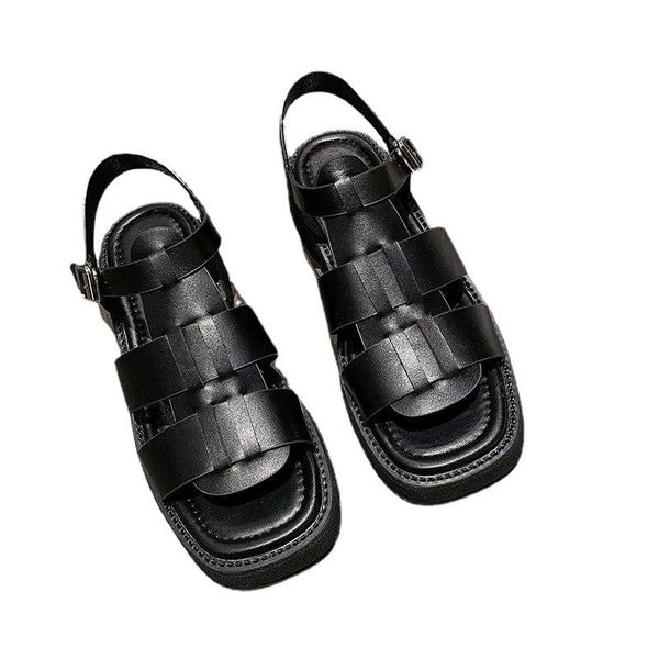 sandals 2021 flat platform women soft leather casual open toe gladiator wedges shoes weave fashion, Black
sandals 2021 flat platform women soft leather casual open toe gladiator wedges shoes weave fashion, Black