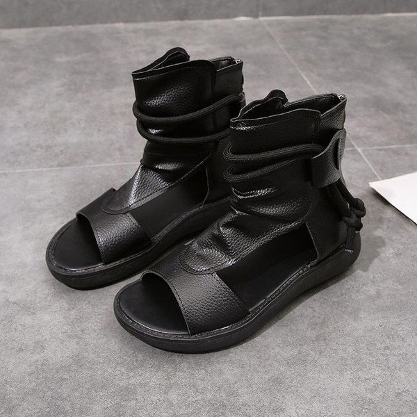 mesh fashion gladiator wedges shoes for women sandals high heels summer leather platform ladies boots, Black
mesh fashion gladiator wedges shoes for women sandals high heels summer leather platform ladies boots, Black