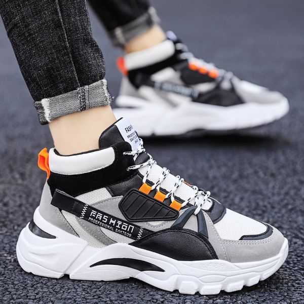dad men's new spring chinese korean version trend versatile board youth leisure sports running shoes, Black
dad men's new spring chinese korean version trend versatile board youth leisure sports running shoes, Black