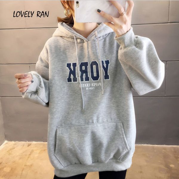 women's hoodies & sweatshirts printed letter thickening warm velvet loose drawstring long sleeve female hoodie korean lady pullov, Black
women's hoodies & sweatshirts printed letter thickening warm velvet loose drawstring long sleeve female hoodie korean lady pullov, Black
