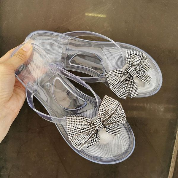 summer transparent flat slippers women crystal pvc flip flops outside beach shoes seaside fashion jelly, Black
summer transparent flat slippers women crystal pvc flip flops outside beach shoes seaside fashion jelly, Black