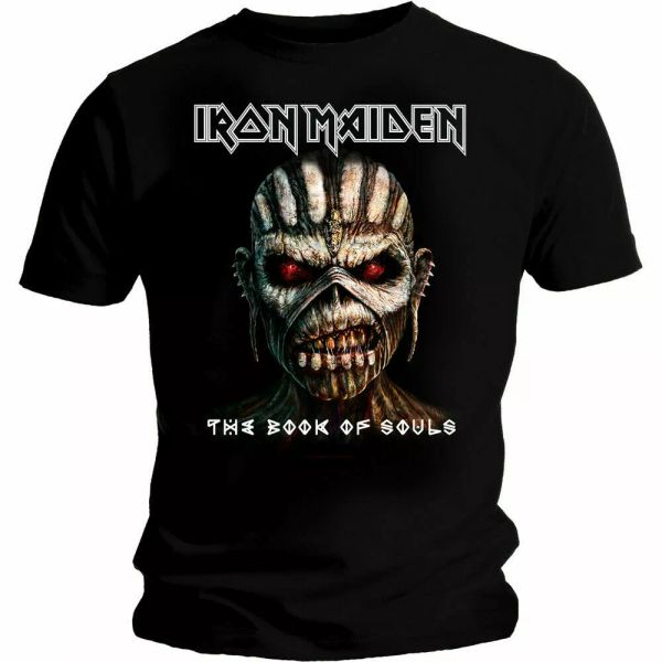 official iron maiden t shirt the book of souls black classic rock metal band tee, White;black
official iron maiden t shirt the book of souls black classic rock metal band tee, White;black