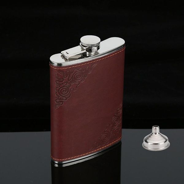 hip flasks wine red 9 oz portable flask stainless steel covered with pu leather male pocket drinkware one funnel
hip flasks wine red 9 oz portable flask stainless steel covered with pu leather male pocket drinkware one funnel