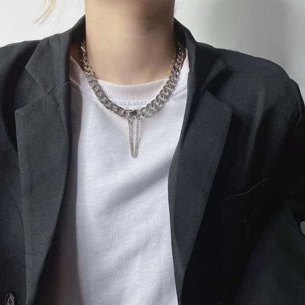 pendant necklaces ins wind necklace female simple hip-hop metal chain net red collarbone hundred with jumper, Silver
pendant necklaces ins wind necklace female simple hip-hop metal chain net red collarbone hundred with jumper, Silver