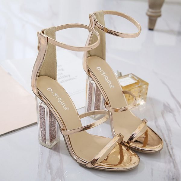 sandals niufuni women high heels open toe crystal transparent sequined shoes elegant thick heeled gold woman ltla, Black
sandals niufuni women high heels open toe crystal transparent sequined shoes elegant thick heeled gold woman ltla, Black