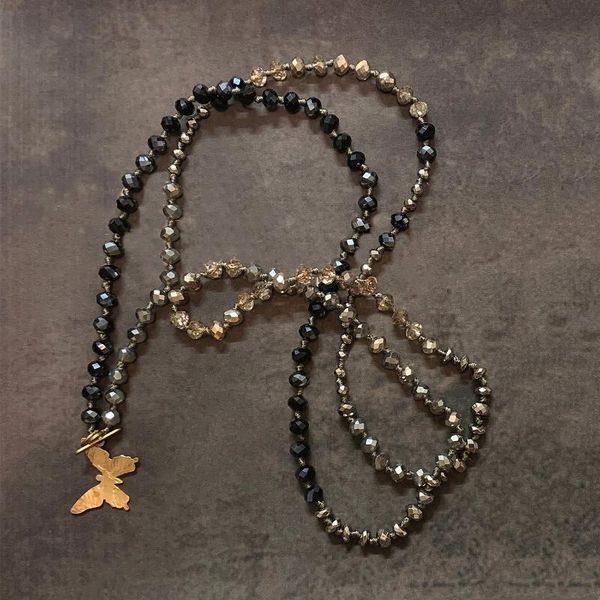 beaded, strands vikiko swedish style natural black gallstone long sweater chain handmade gold butterfly crystal girl necklace
beaded, strands vikiko swedish style natural black gallstone long sweater chain handmade gold butterfly crystal girl necklace