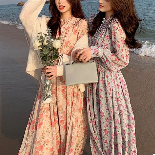 summer french vintage elegant womens dress casual sweet floral midi korean style party y2k ladies kawaii, Black;gray
summer french vintage elegant womens dress casual sweet floral midi korean style party y2k ladies kawaii, Black;gray