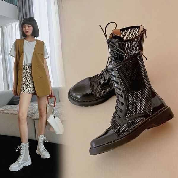 platform low heels summer boots for women cross tied round toe shoes geuinne leather working party ankle, Black
platform low heels summer boots for women cross tied round toe shoes geuinne leather working party ankle, Black