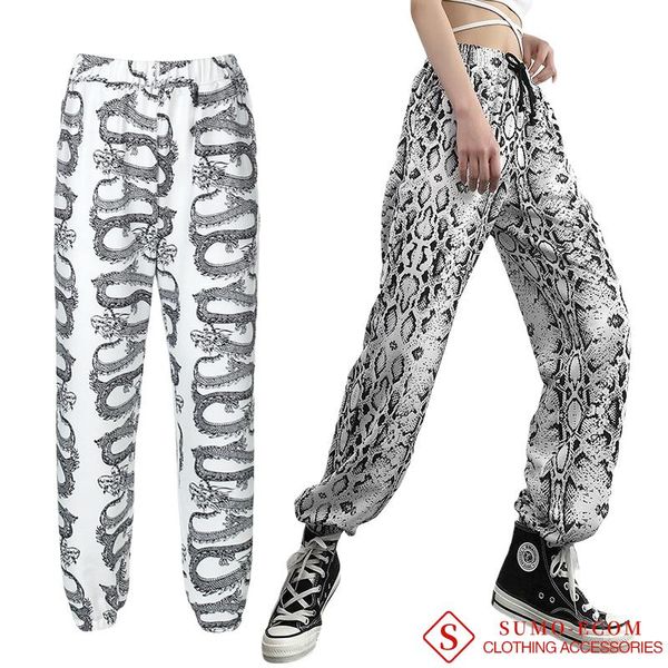 women's out pockets elastic high waisted snake dragon pattern printed trousers lady dacing workout running athletic sweat pants & capri, Black;white
women's out pockets elastic high waisted snake dragon pattern printed trousers lady dacing workout running athletic sweat pants & capri, Black;white