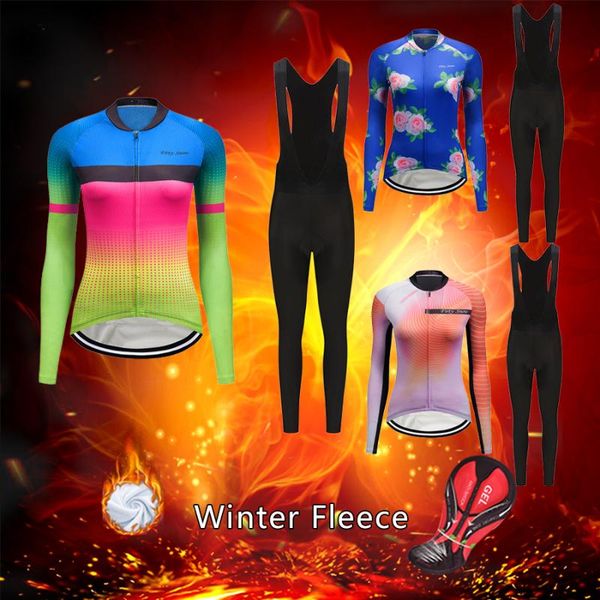 fashion winter cycling jersey set women 2021 thermal fleece road bike clothing bib kit female bicycle clothes warm suit uniform racing sets, Black;blue
fashion winter cycling jersey set women 2021 thermal fleece road bike clothing bib kit female bicycle clothes warm suit uniform racing sets, Black;blue