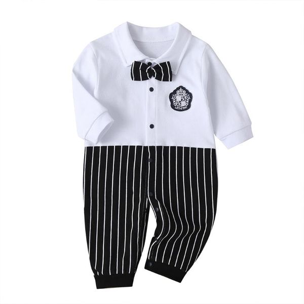 footies born infant baby boy gentleman boy's long sleeve bow tie striped jumpsuit harness 0-2y, Blue
footies born infant baby boy gentleman boy's long sleeve bow tie striped jumpsuit harness 0-2y, Blue