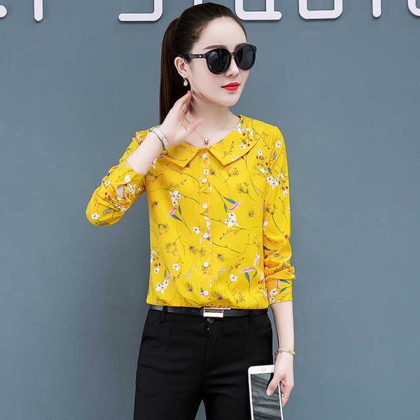 autumn women long sleeve shirts fashion flower chiffon shirt s and blouses casual plus size xxxl clothing for 210531, White
autumn women long sleeve shirts fashion flower chiffon shirt s and blouses casual plus size xxxl clothing for 210531, White