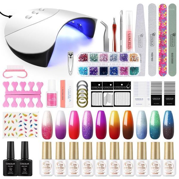 thermal nail gel polish manicure set for glitter varnish professional tool kit led/uv lamps soak off1
thermal nail gel polish manicure set for glitter varnish professional tool kit led/uv lamps soak off1