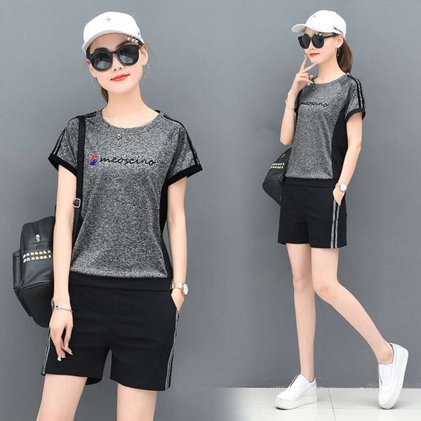women's tracksuits tracksuitswomen tracksuitsleisure suit summer women's short sleeve shorts fitness sports running two piece set, Gray
women's tracksuits tracksuitswomen tracksuitsleisure suit summer women's short sleeve shorts fitness sports running two piece set, Gray