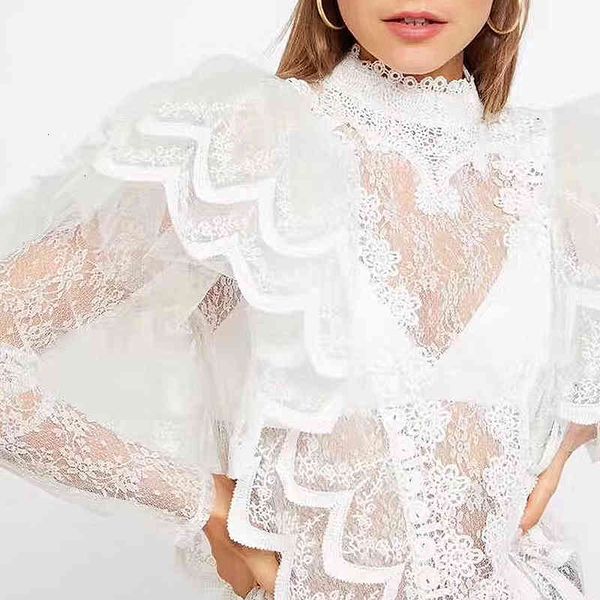 black and white perspective lace women's blouses long sleeve patchwork ruffles shirts female korean fashion clothing new
black and white perspective lace women's blouses long sleeve patchwork ruffles shirts female korean fashion clothing new
