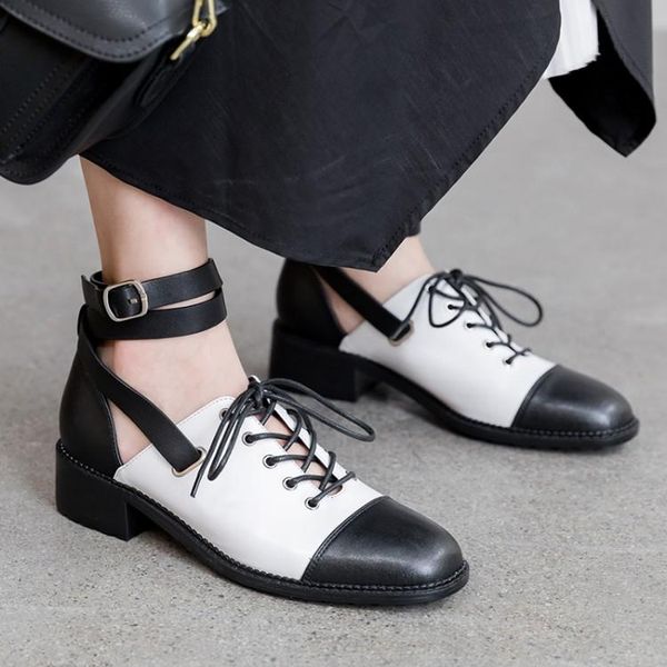 dress shoes pxelena rome gladiator pumps women genuine cow leather med heels lace up buckle mixed color office lady 2021 autumn brand, Black
dress shoes pxelena rome gladiator pumps women genuine cow leather med heels lace up buckle mixed color office lady 2021 autumn brand, Black