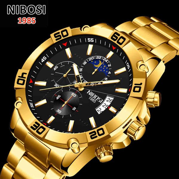 watches nibosi 2021 men luxury brand wrist military chronograph fashion quartz clock relogio masculino, Slivery;brown
watches nibosi 2021 men luxury brand wrist military chronograph fashion quartz clock relogio masculino, Slivery;brown