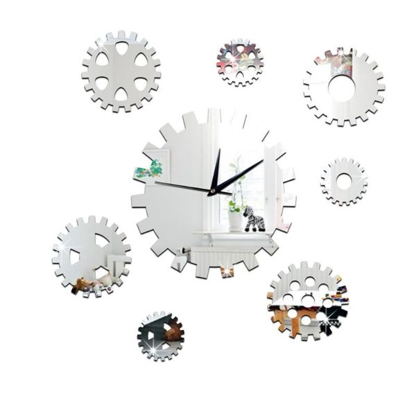 wall clocks modern diy 3d large gear clock sticker decal watch decor home office room silent relogio de parede gift
wall clocks modern diy 3d large gear clock sticker decal watch decor home office room silent relogio de parede gift