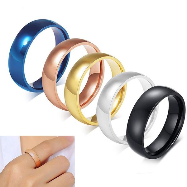 wedding rings 6mm classic men blue stainless steel ring fashion polished for women gift jewelry, Slivery;golden
wedding rings 6mm classic men blue stainless steel ring fashion polished for women gift jewelry, Slivery;golden