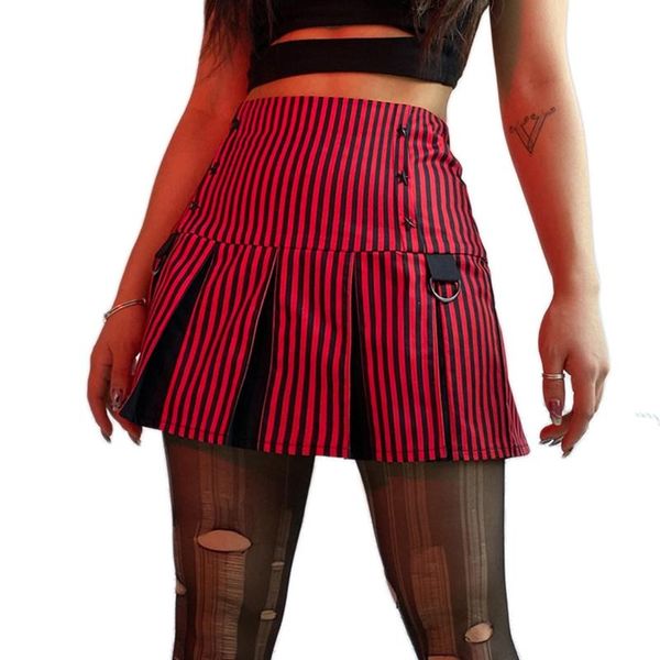 skirts women gothic punk black red patchwork striped pleated mini skirt harajuku high waist star studded slim a-line streetwear
skirts women gothic punk black red patchwork striped pleated mini skirt harajuku high waist star studded slim a-line streetwear