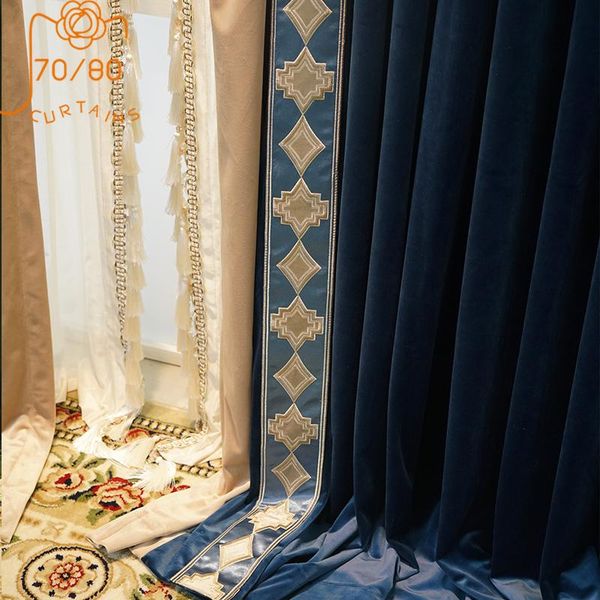 curtain & drapes european high-grade velvet embroidery lace stitching blackout curtains for living room bedroom custom finished gauze
curtain & drapes european high-grade velvet embroidery lace stitching blackout curtains for living room bedroom custom finished gauze